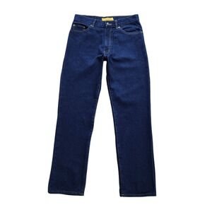 Real Ranch Jeans Size 32x31 Blue Dark Wash Premium Work Jeans Straight Leg